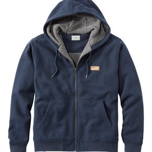LLBeans Men’s Katahdin Iron Works Hooded Sweatshirt (Fleece-lined)